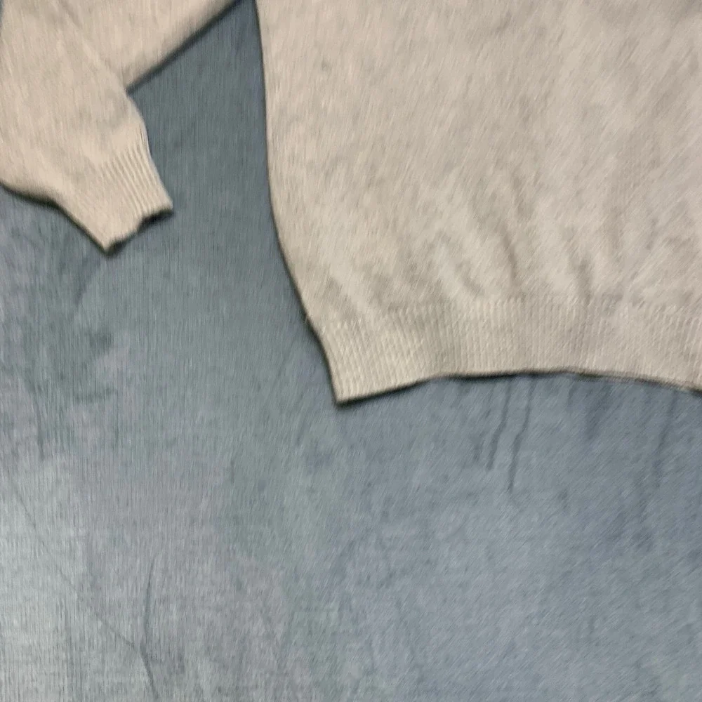 Gap Hoodie Kids Medium Heather Gray Full Zip Knit Ribbed Kangaroo Pockets Winter